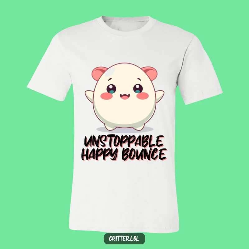 Funny Bouncing Blob Smile T-Shirt - Happy Creature, Great Funny Gift!