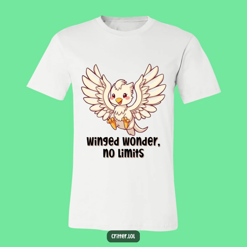 Funny Griffin Soaring T-Shirt: Mythical Creature Tee, Great Funny Gift