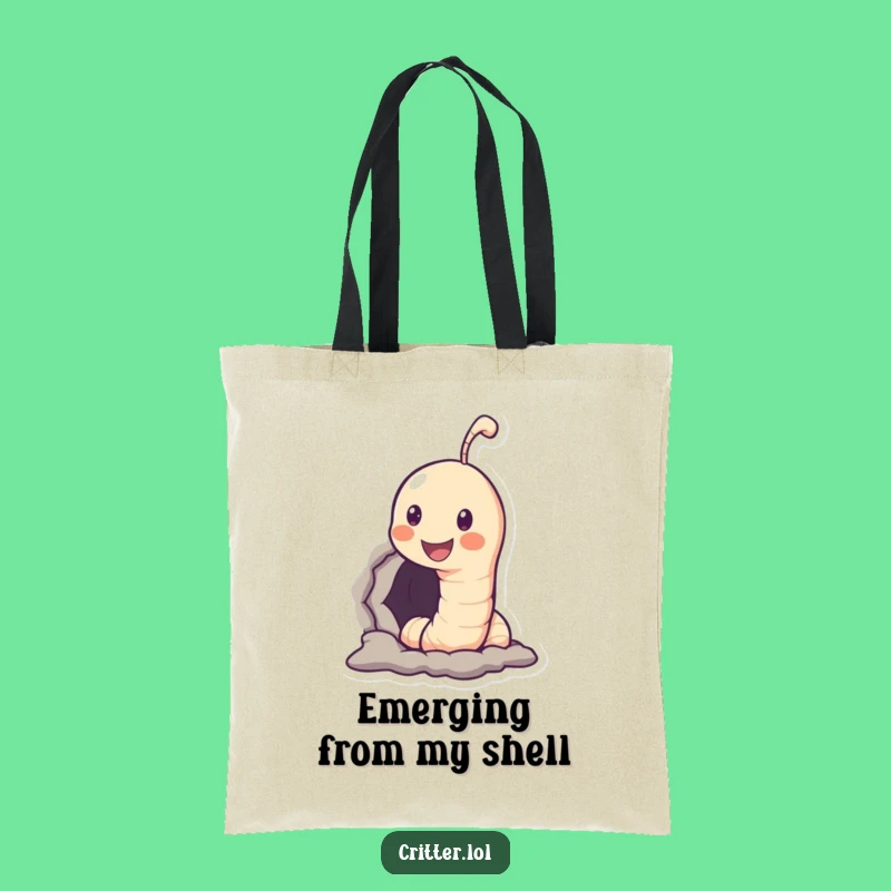 Funny Worm Hole Tote Bag: Carry Your Smiles - A Great Gift!