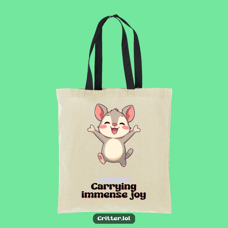 Funny Bouncing Critter Tote Bag: Carry Your Enthusiasm!