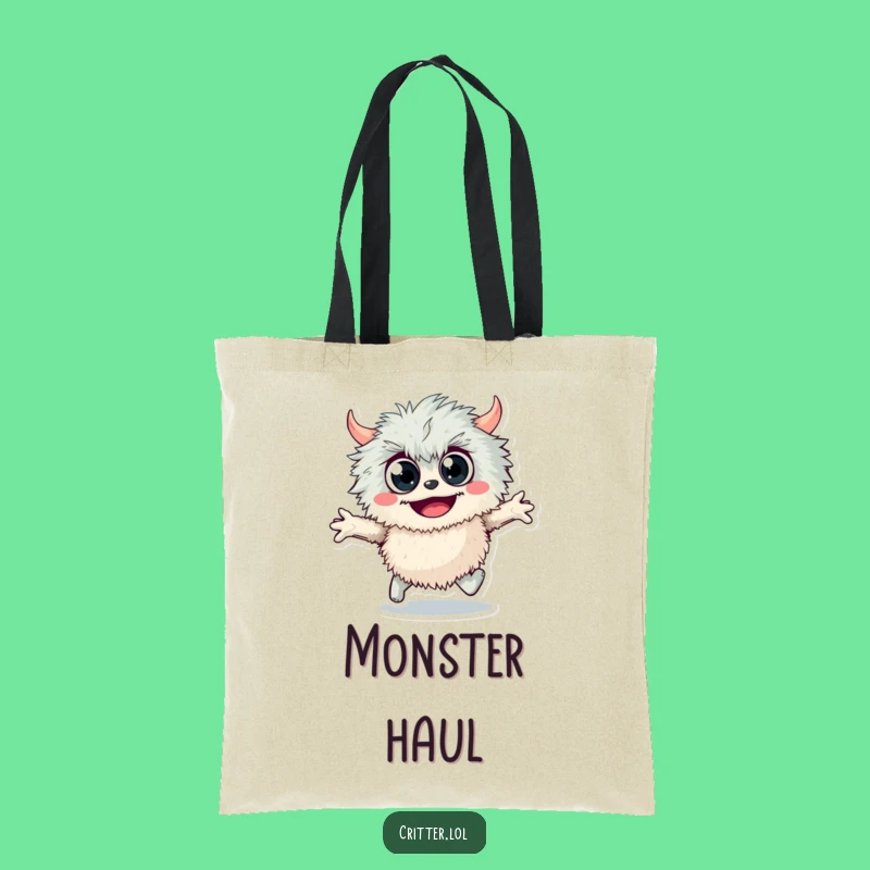 Funny Fuzzy Monster Tote Bag: Carry Your Fun Wherever You Go